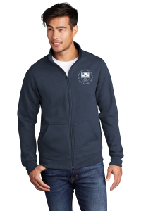 WAAS Port & Company Unisex Cut Full-Zip Collared Sweatshirt